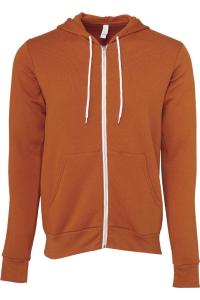 Толстовка с капюшоном BELLA + CANVAS из флисовой губки с застежкой-молнией, цвет autumn