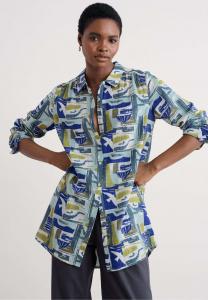 Блуза Seasalt Cornwall WREN FLUTTER , Green Windowscape Sketch Chalk/Green