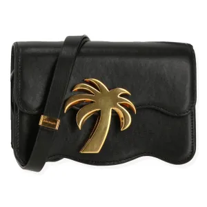 Женская сумка , черно-золотая Palm Angels