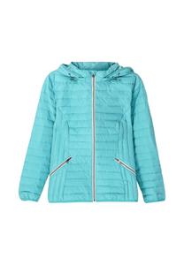 Стеганая куртка, слегка утепленная, со съемным капюшоном sheego, цвет Aqua