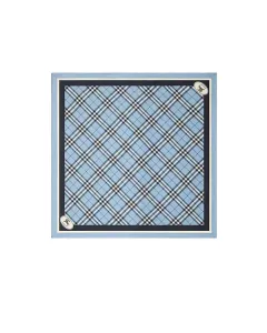 Шелковый шарф в клетку Burberry, серый