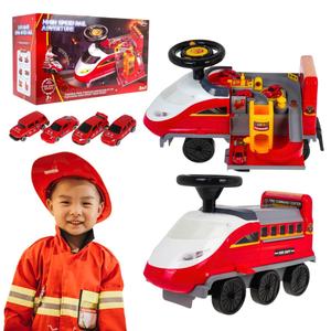 Поездка с парковкой 2 в 1 Складные звуковые эффекты пожарной охраны Inna marka