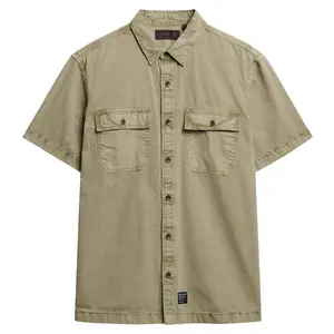 Рубашка с коротким рукавом Superdry Military, коричневый