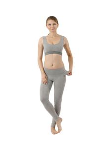 Леггинсы для йоги, дышащие леггинсы с высокой талией Albertkreuz, серый