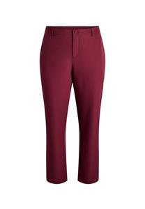 Брюки Zizzi HOSE MIT TASCHEN UND GERADEM BEINVERLAUF, Windsor Wine/Bordeaux