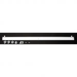 Раздвижная занавеска НАБОР ИЗ 6 ШТ. HAZE Панельная каретка 6 шт., т.е. Размеры: ВxШ: 245x60, раздвижная занавеска 6 шт. с цифровой печатью Home Wohnideen, Petrol