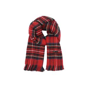 Акриловый вязаный шарф Unisex WARRIOR, vintage красный