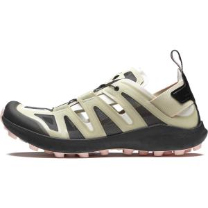 SALOMON Износостойкие противоскользящие кроссовки для речного треккинга Udara унисекс, светло-оливково-зеленый/черный/розовый с бархатцами