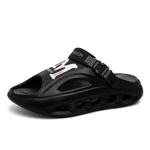 NANJIREN Мужские пляжные сандалии Black/Gray, цвет Black Gray