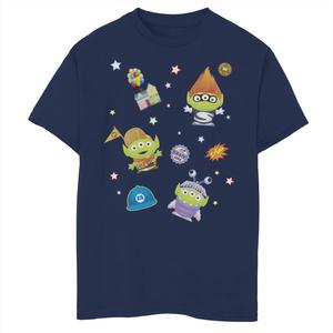 Футболка с мэшап-графикой Disney/Pixar для мальчиков 8–20 лет «Чужие» The Incredibles Up Monsters Inc. Disney / Pixar