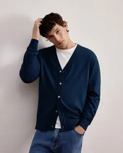 Кардиган с пуговицами для мужчин Dustin, бирюзовый