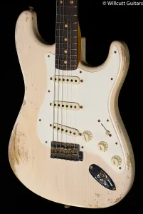 Fender Custom Shop 1959 Stratocaster Heavy Relic с грифом из палисандра, старый бело-блондинистый (691)