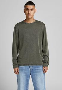 Свитер JJELEO CREW NECK NOOS Jack & Jones, пыльный оливковый