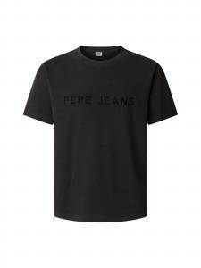 Pepe Jeans Футболка 'MEYER TEE' в черном цвете