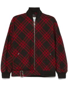 Burberry бомбер в клетку, красный