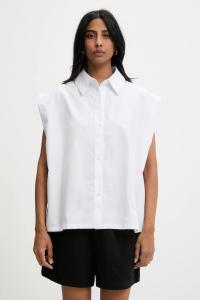 Хлопковая рубашка Answear.Lab, белый