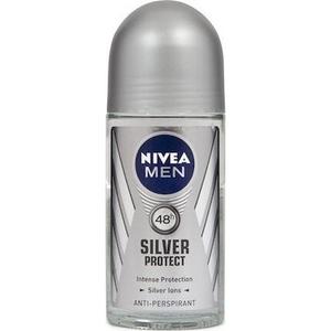 Шариковый дезодорант-антиперспирант для мужчин Silver Protect - 50 мл Nivea