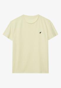 Футболка с набивным рисунком Pier One, светло-желтая