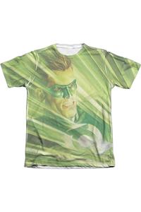 Футболка с коротким рукавом из полиэстера/хлопка для взрослых с героями комиксов DC Rays Of Light Gildan, белый