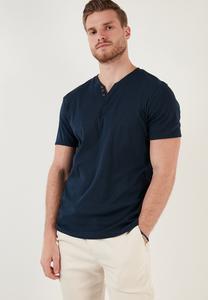 Базовая футболка V-NECK Buratti, темно-синий