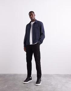 Зауженные брюки-карго черного цвета Asos Design