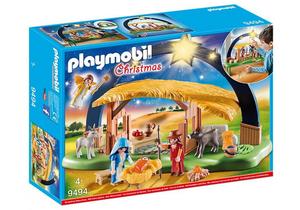 Playmobil, блоки, конюшня с освещением