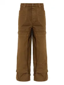 Хлопковые рабочие брюки Off-White, коричневый