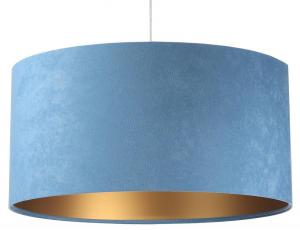 Подвесной светильник BPSKoncept Standard Home, синий - золотой - диаметр абажура: 40 см
