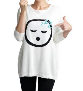 Топ Sweet Dreams Emoji в цвете Off White ANGEL