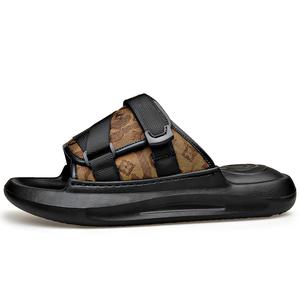 KACHILANG Сандалии-слайдеры с противоскользящей подошвой, износостойкие, амортизирующие, мужские, черные