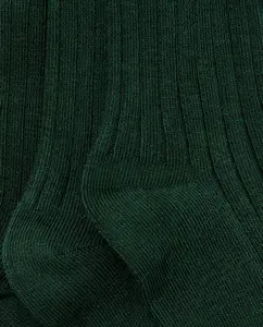 Набор из 3 высоких ребристых носков для мальчика Cotton Juice, темно-синий