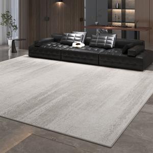 Saipos Ковер 180х250 см для гостиной и спальни, светлый люкс, моющийся, пыле- и водостойкий, серый итальянский минимализм, Xi Dai-23317