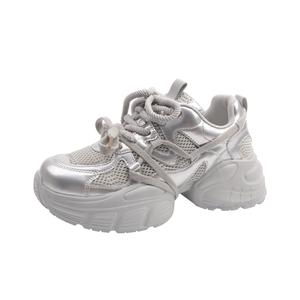 Take the Qin Серебряные женские кроссовки Low top Chunky, цвет Silver