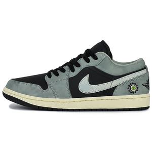 Jordan Износостойкие и легкие баскетбольные кроссовки Air 1 Vintage Low Top, мужские, черно-голубые