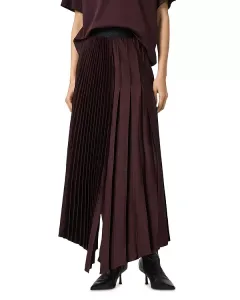 Плиссированная макси-юбка Jax Allsaints, красный