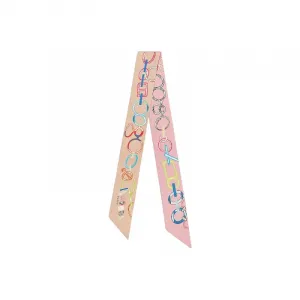HERMES Двойной шарф твилли, Pink