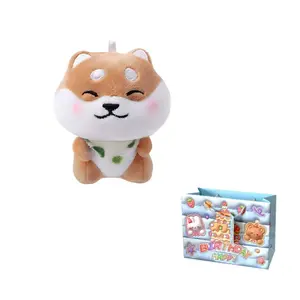 Очаровательный плюшевый кулон с сиба-ину высотой 10 см MORTEN SOLUM, светло-коричневый