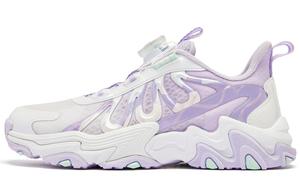QIAODAN Детские кроссовки с мягкой подошвой, износостойкие, дышащие, белые, фиолетовые, подростковые