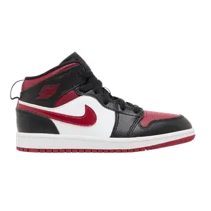 Кроссовки Air Jordan Jordan 1 Mid PS 'Bred Toe', красный