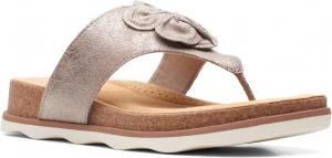 Женские сандалии Clarks Brynn StyleFlat, металлик