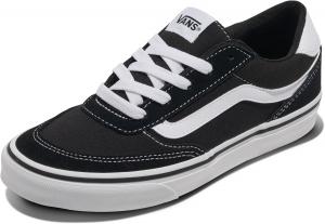 Vans Women's Brooklyn LS Shoe | низкие кроссовки для повседневной носки, прогулок, работы и моды, Black/White, 6