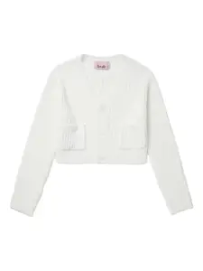 Кардиган в рубчик B+Ab, белый