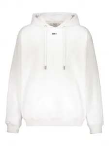 Худи с кулиской и логотипом Arrow Off-White, белый