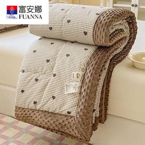 Fuanna Одеяло зимнее 150x200 см, вес 2.5 кг, флис, класс А, для температуры 10-15°C, цвет Guardian Love (Velvet)