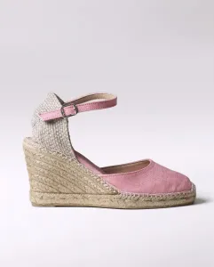 Женские эспадрильи на танкетке из ткани с пряжкой Toni Pons, розовый