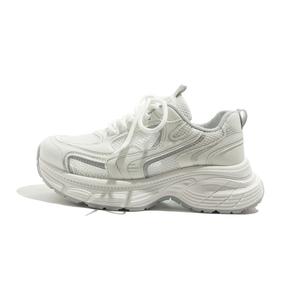 MEAKKEA Дышащие сбалансированные легкие массивные кроссовки low top женские white gray