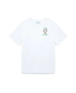 Футболка с радужным грибом Casablanca, белый