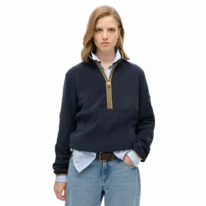 Толстовка Superdry Estate Fleece half zip, синий
