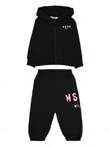 Спортивный костюм с логотипом (комплект из двух) MSGM Kids, черный