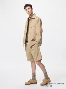 Легкие шорты вельвет Uniqlo, бежевый